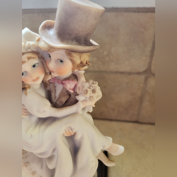 Giuseppe Armani "Just Married" Ceramic Decor Figurine 1986 Florence Couple - Picture 3 of 12